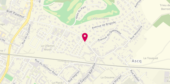 Plan de DUBRULLE Arthur, 74 Boulevard Montalembert, 59650 Villeneuve-d'Ascq