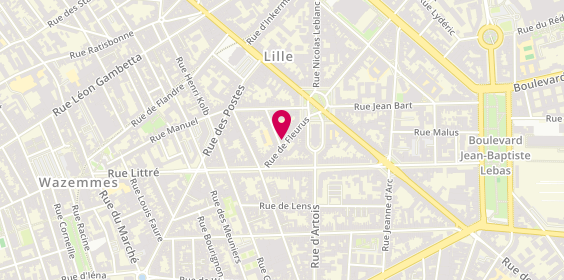 Plan de POLBRAT Alain, 22 Rue de Fleurus, 59000 Lille