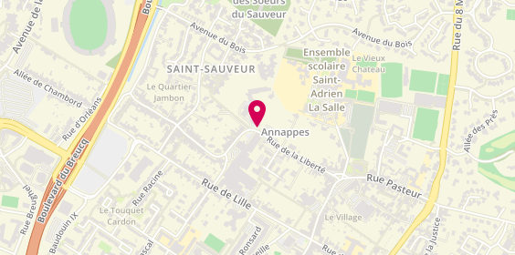 Plan de DEQUIREZ Marlène, 64 Rue de la Liberte, 59652 Villeneuve-d'Ascq