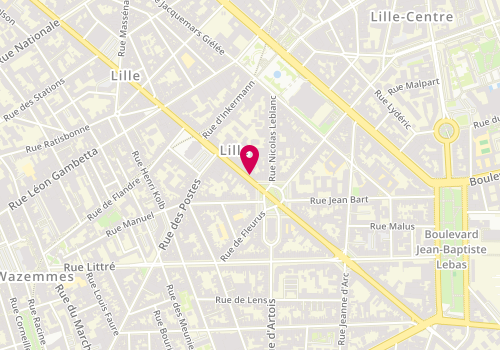 Plan de VINCENT Steeven, 199 Rue Solferino, 59000 Lille