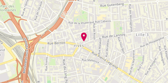 Plan de BOUSLAH Youcef, 2 Rue de Friedland, 59800 Lille