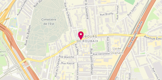 Plan de LALEU Rémi, 142 Rue du Faubourg de Roubaix, 59800 Lille