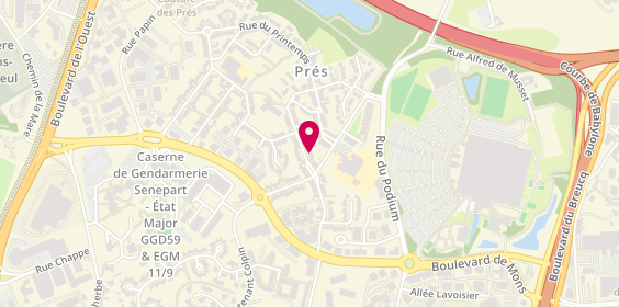 Plan de CHOROMANSKI Pierre, 10 Rue du Petit Boulevard, 59653 Villeneuve-d'Ascq