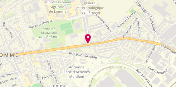 Plan de LETIENNE Maxime, 746 Avenue de Dunkerque, 59160 Lille