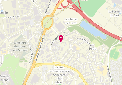 Plan de SOIRON Laurie, 23 Rue Denis Papin, 59650 Villeneuve-d'Ascq