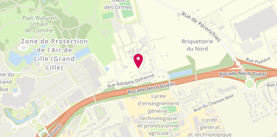 Plan de PONTOREAU Marion, 195 Rue Adolphe Defrenne, 59160 Lille