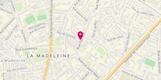 Plan de POLLET Frédéric, 87 Bis Rue Pasteur, 59110 La Madeleine