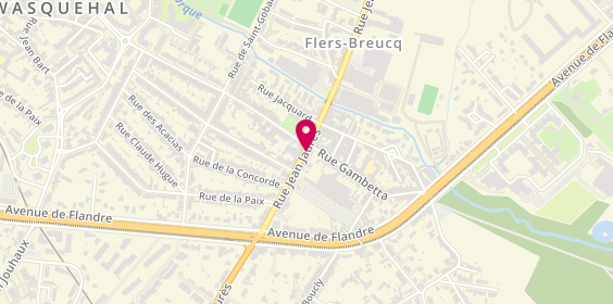 Plan de DELBEY Valentine, 160 Rue Jean Jaures, 59491 Villeneuve-d'Ascq