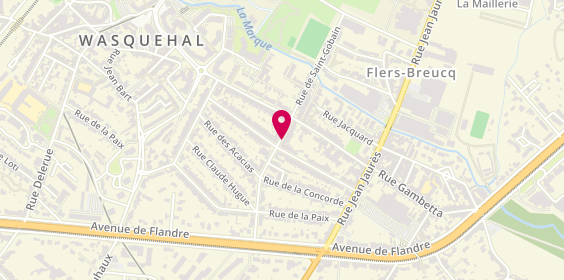 Plan de CHOQUET Alexis, 35 Avenue du Sart, 59491 Villeneuve-d'Ascq