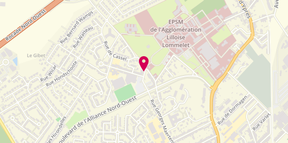 Plan de LEFEBVRE Tristan, 19 Rue G Maertens, 59520 Marquette-lez-Lille