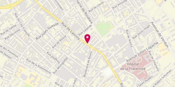 Plan de DUMORTIER Remy, 267 Rue de Lannoy, 59100 Roubaix