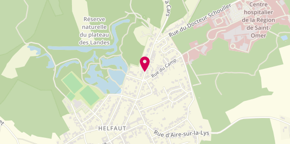 Plan de BAILLET Céline, Route de Blendecques, 62570 Helfaut