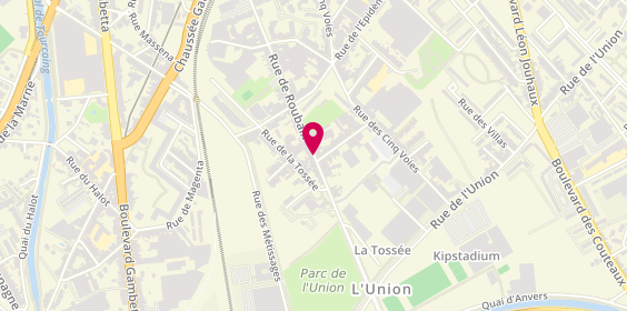 Plan de HASBROUCQ Amaury, 164 Rue de Roubaix, 59200 Tourcoing