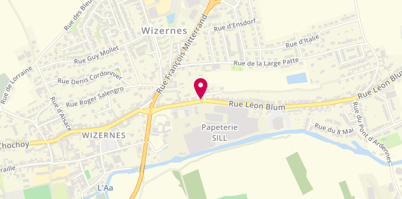 Plan de LEDOUX Valérie, 19 Bis Rue Léon Blum, 62570 Wizernes