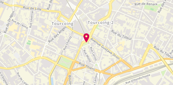 Plan de GAUTHEROT Stéphanie, 1 Rue Faidherbe, 59200 Tourcoing