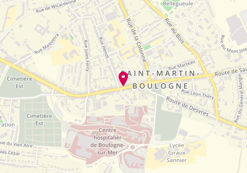 Plan de GOURGUECHON Valérie, 263 Route de Saint Omer, 62280 Saint-Martin-Boulogne