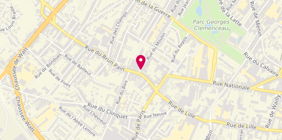 Plan de GELLENS Bruno, 2 Rue du Moulin, 59200 Tourcoing