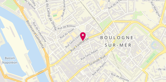 Plan de DUBOIS Eric, 116 Bis Rue Faidherbe, 62200 Boulogne-sur-Mer