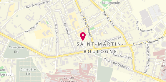 Plan de BONNEL Pascal, 22 Place Jean Moulin, 62280 Saint-Martin-Boulogne