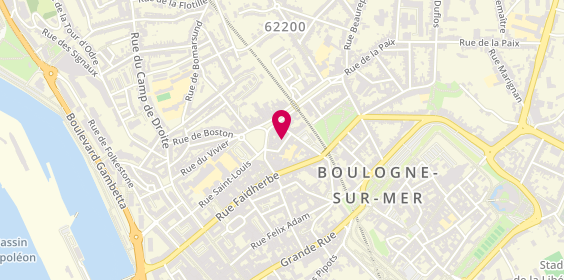 Plan de DUVAL Thierry, 21 Rue de l'Enseignement Mutuel, 62200 Boulogne-sur-Mer