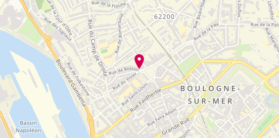 Plan de CREVECOEUR Antoine, 4 Rue de Boston, 62200 Boulogne-sur-Mer