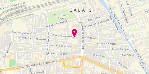 Plan de FAGNANT Pascale, 23 Rue des 4 Coins, 62100 Calais