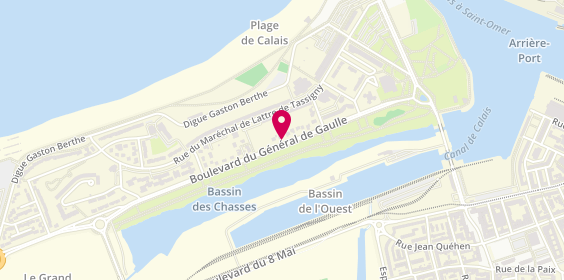 Plan de Cabinet de Kinesitherapie Enry, 410 Boulevard du General de Gaulle, 62100 Calais