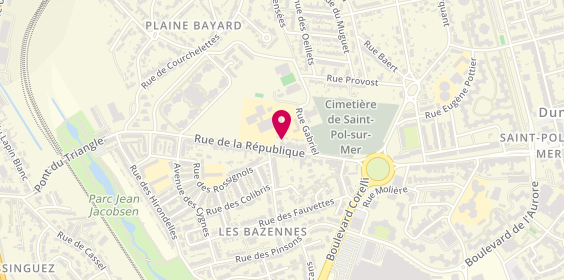 Plan de LEROY Alice, 458 Rue de la Republique, 59430 Saint-Pol-Sur-Mer