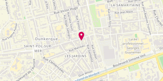 Plan de WALLET Alexia, 225 Rue de la Republique, 59430 Dunkerque