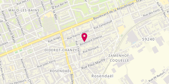 Plan de SCHODYN Sylvie, 347 Boulevard Diderot, 59240 Dunkerque